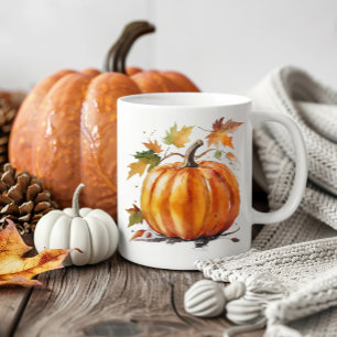 Niedlicher Herbst Pumpen Wasserfarbe Herbst Kaffeetasse