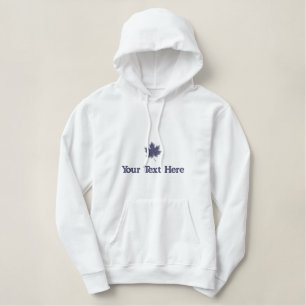 Niedlicher Herbstfall Ahornleaf Personalisiert Bestickter Hoodie