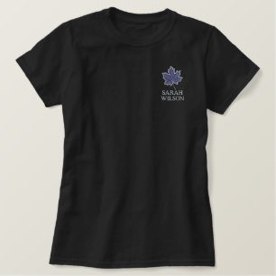 Niedlicher Herbstfall Ahornleaf Personalisiert Besticktes T-Shirt
