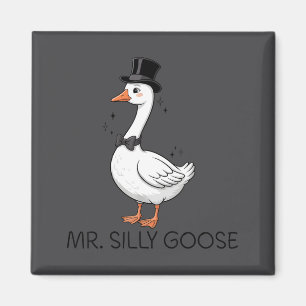 Niedlicher Herr Dummer Gans Bräutigam Hochzeit Magnet
