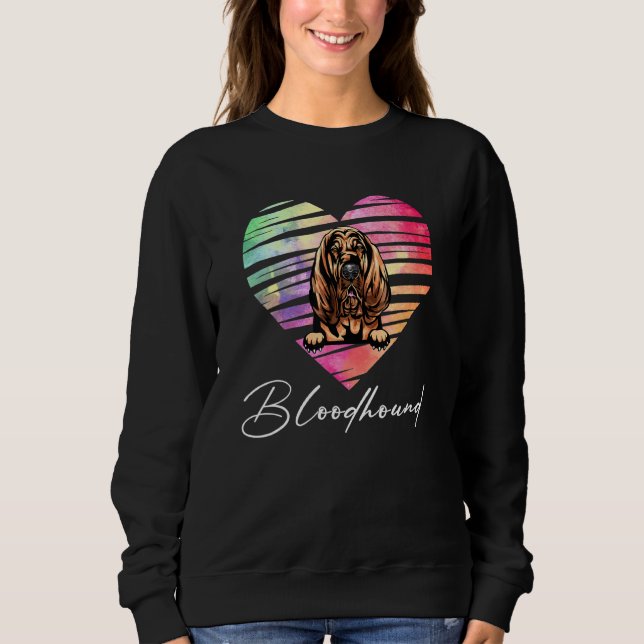 Niedlicher Herzbluthund Sweatshirt (Vorderseite)