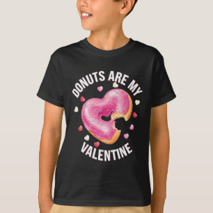 Niedlicher HerzDonut mit rosa Zuckerguss Valentine T-Shirt