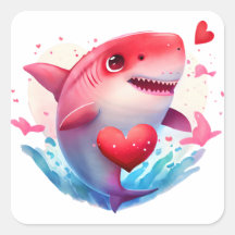 Niedlicher Herzhai Valentine