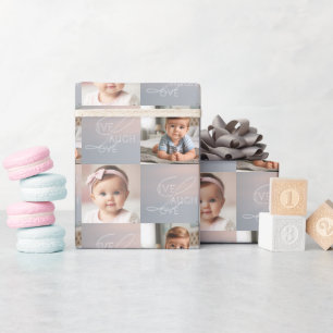Niedlicher Himmel, inspirierendes Leben, Lachen &  Geschenkpapier