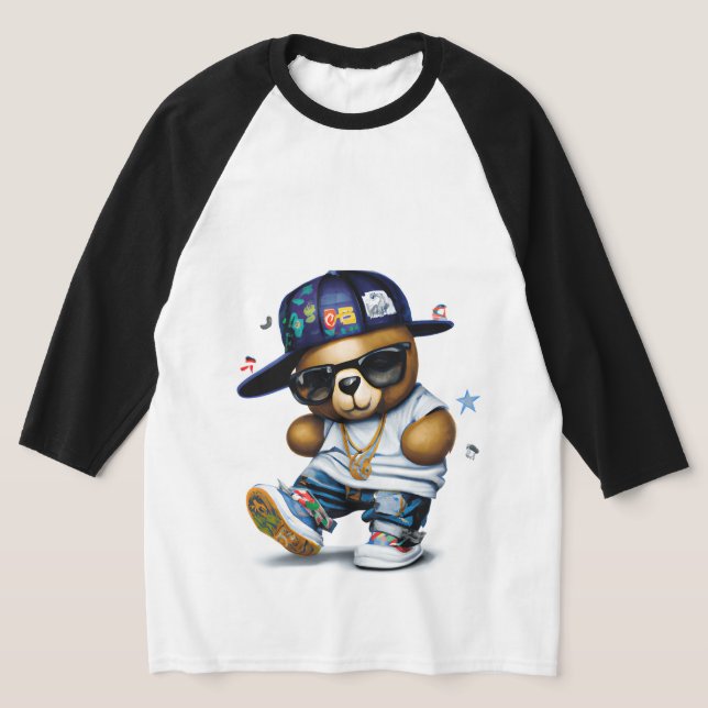 Niedlicher Hip Hop Teddy T-Shirt (Ablage )