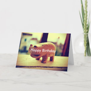 Niedlicher Hippo Toy Karte