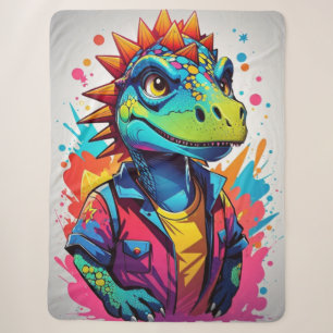 Niedlicher Hipster Dragon Sherpadecke