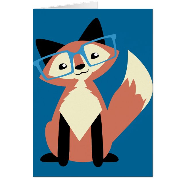 Niedlicher Hipster-GläserFox (Vorne)