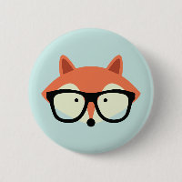 Niedlicher Hipsterroter Fox