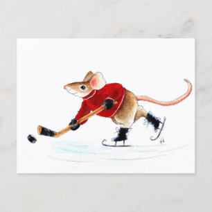 Niedlicher Hockey-Elbos Auf Postkarte! Postkarte