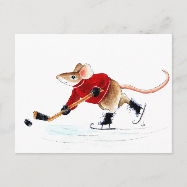 Niedlicher Hockey-Elbos Auf Postkarte! Postkarte (Vorderseite)