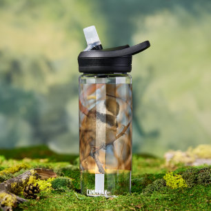 Niedlicher hoffnungsvoller Schwarzkicherling-Songb Trinkflasche