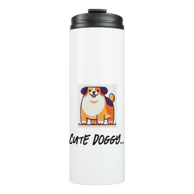 Niedlicher Hoggy travel mubler Thermosbecher (Vorderseite)