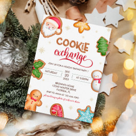 Niedlicher Holiday Cookie Exchange Einladung