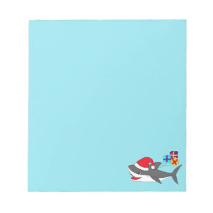 Niedlicher Holiday Shark Notizblock