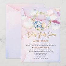 Niedlicher Holzbär Blütenpink Sky Virtual Dusche