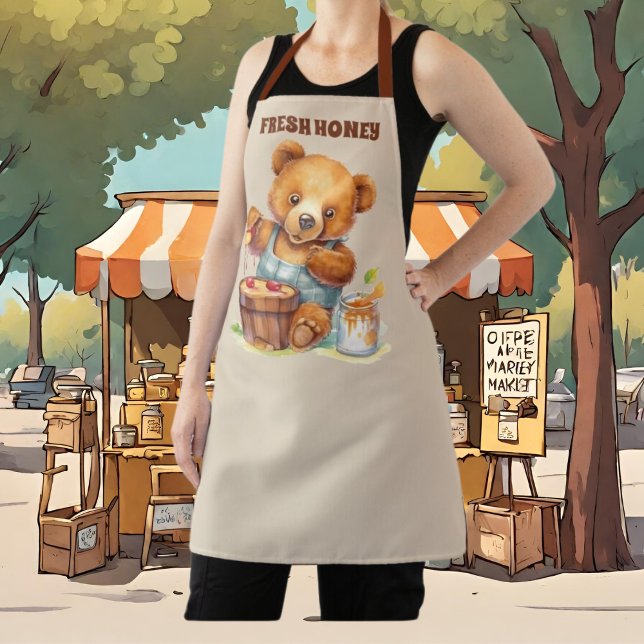 Niedlicher Honigbärenhalter Schürze (Von Creator hochgeladen)