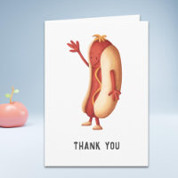 Niedlicher Hot Dog Vielen Dank