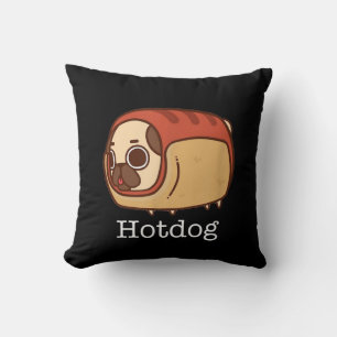 Niedlicher Hotdog Lieblicher Mops Hund Lover Kissen