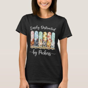 Niedlicher Hühnerliebhaber leicht abgelenkt von Hä T-Shirt