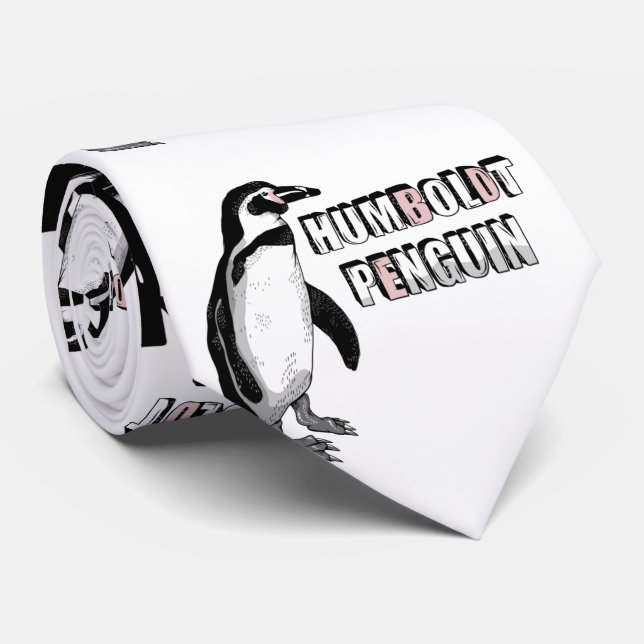 Niedlicher Humboldt-Pinguin Krawatte (Gerollt)