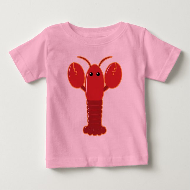 Niedlicher Hummer Baby T-shirt (Vorderseite)