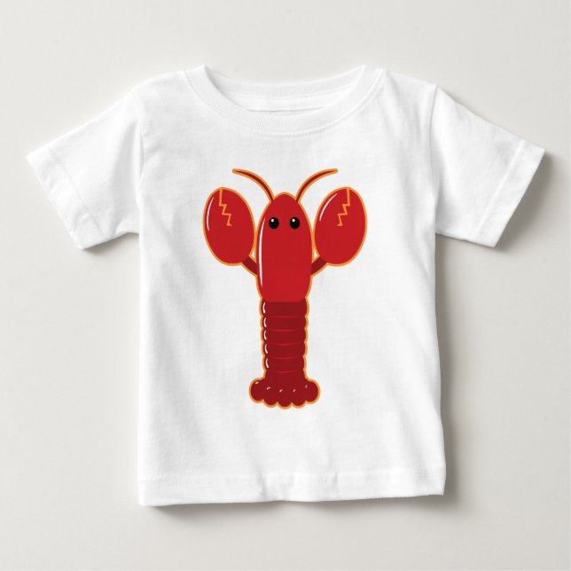 Niedlicher Hummer Baby T-shirt (Vorderseite)