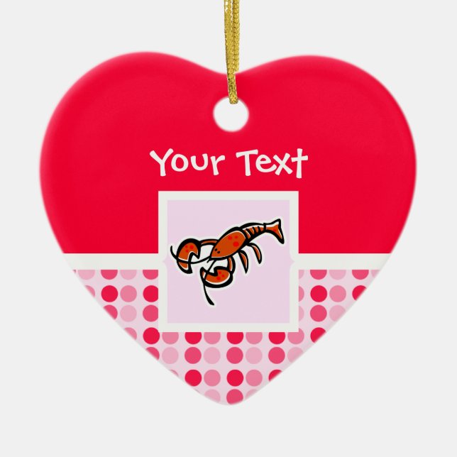 Niedlicher Hummer Keramik Ornament (Vorne)