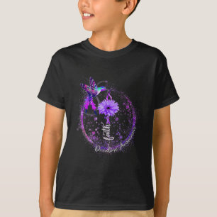 Niedlicher Hummingbird mit Lila Ribbon-Überdosieru T-Shirt