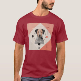 Niedlicher Hund Abstrakter T - Shirt für Hunde Lie