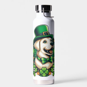 Niedlicher Hund am Sankt Patrick Trinkflasche
