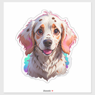 Niedlicher Hund Aufkleber