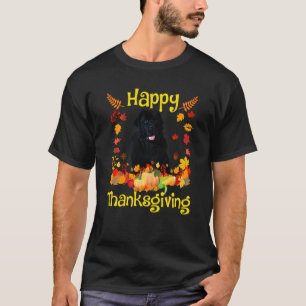 Niedlicher Hund aus Neufundland glücklich Gänsehne T-Shirt