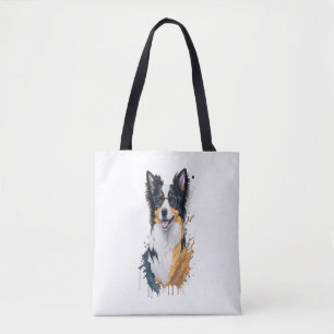 Niedlicher Hund Border Collie Tasche