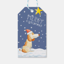 Niedlicher Hund Cartoon - Frohe Weihnachtsgeschenk