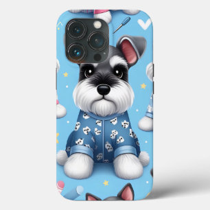 Niedlicher Hund des Schnauzer-Tiermusters Case-Mate iPhone Hülle