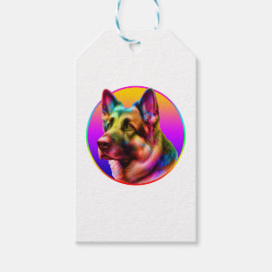 NIEDLICHER HUND FARBFARBENER RAINBOIN GESCHENKANHÄNGER