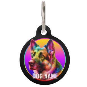 NIEDLICHER HUND FARBFARBENER RAINBOIN HAUSTIERMARKE