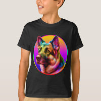 NIEDLICHER HUND FARBFARBENER RAINBOIN