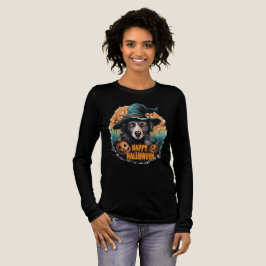 niedlicher Hund Halloween-Party Tri-Blend Shirt