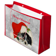 Niedlicher Hund Katze Weihnachtsfeiern