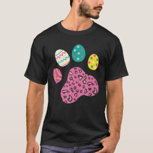 Niedlicher Hund Katzenpfau Leopard Ostereier Pfost T-Shirt