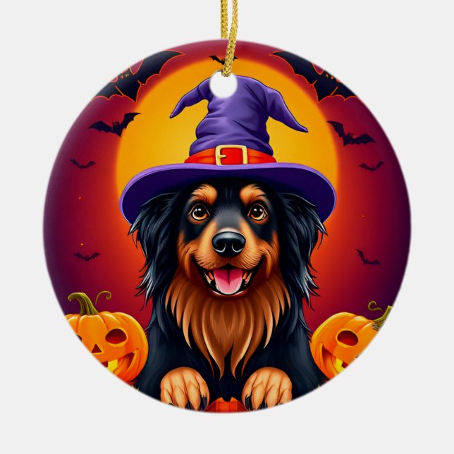 Niedlicher Hund Keramik Ornament (Vorne)
