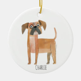 Niedlicher Hund Keramik Ornament