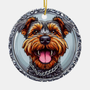Niedlicher Hund Keramik Ornament