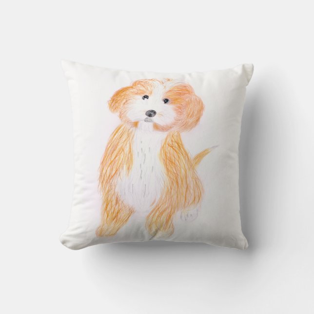 Niedlicher Hund Kissen (Vorderseite)