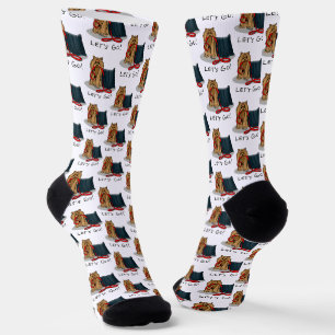 Niedlicher Hund - Lass uns gehen! Yorkshire Terrie Socken