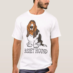 Niedlicher Hund Lover Cartoon Basset Hound T - Shi T-Shirt