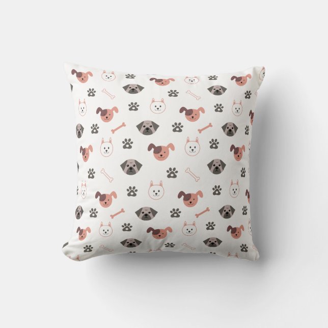 Niedlicher Hund Lover Kissen (Vorderseite)