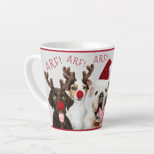 Niedlicher Hund, lustig, Weihnachten, Name hinzufü Milchtasse